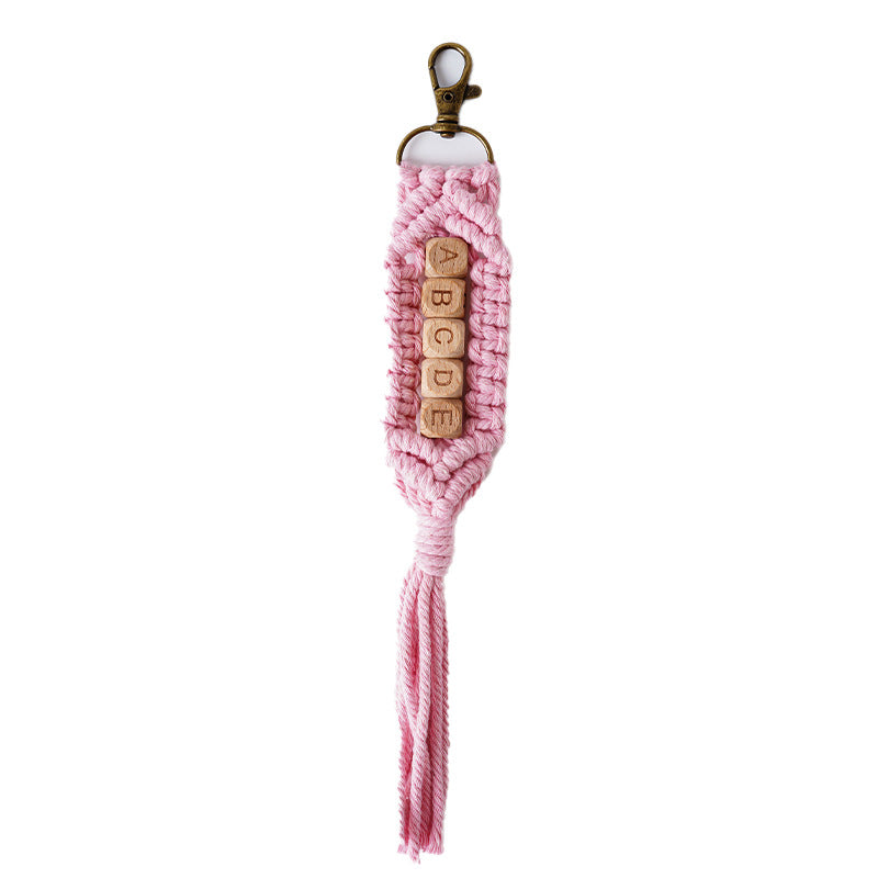Personalized Macrame Keychain Holder
