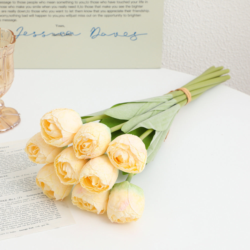 Artificial peony bouquet