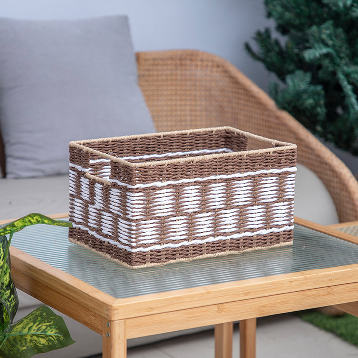 Woven Rectangular Storage Tray