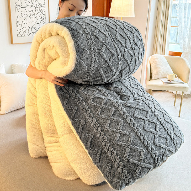 Plush Sherpa Throw Blanket
