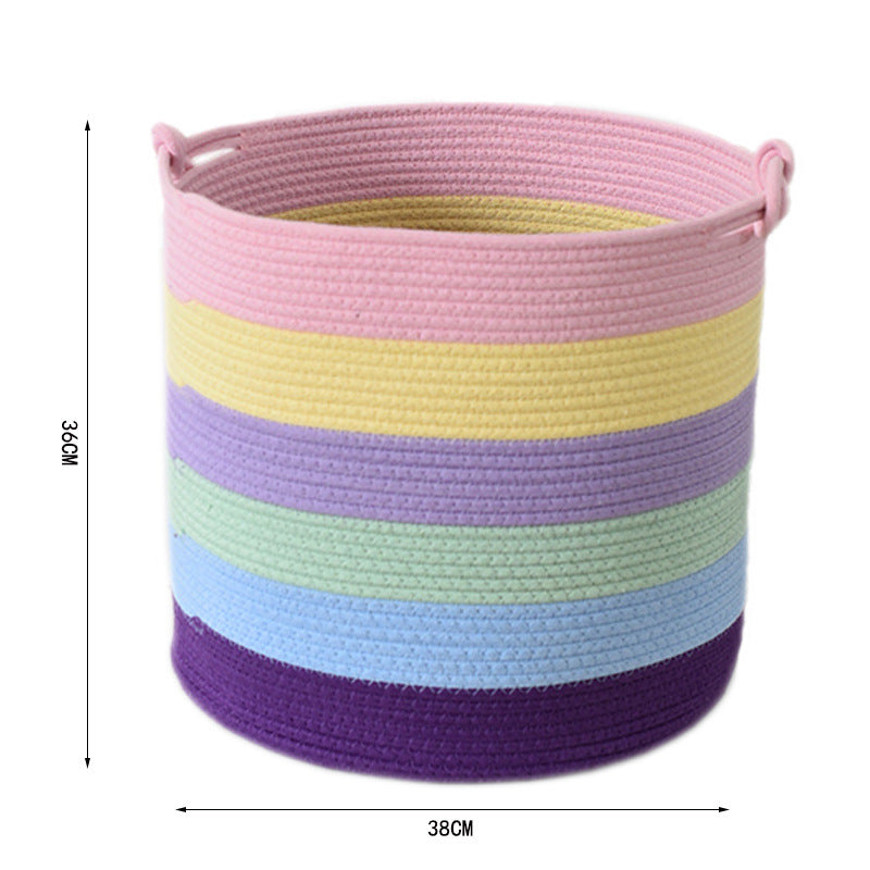 Modern storage basket with handles