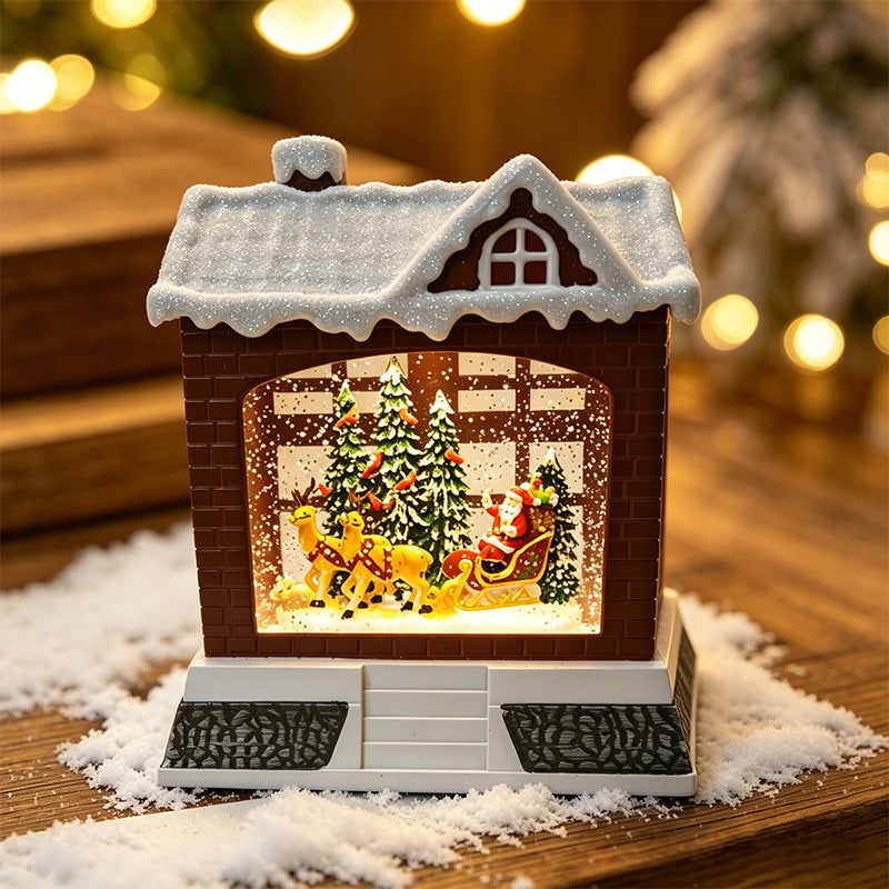 Decorative Christmas lantern with lights