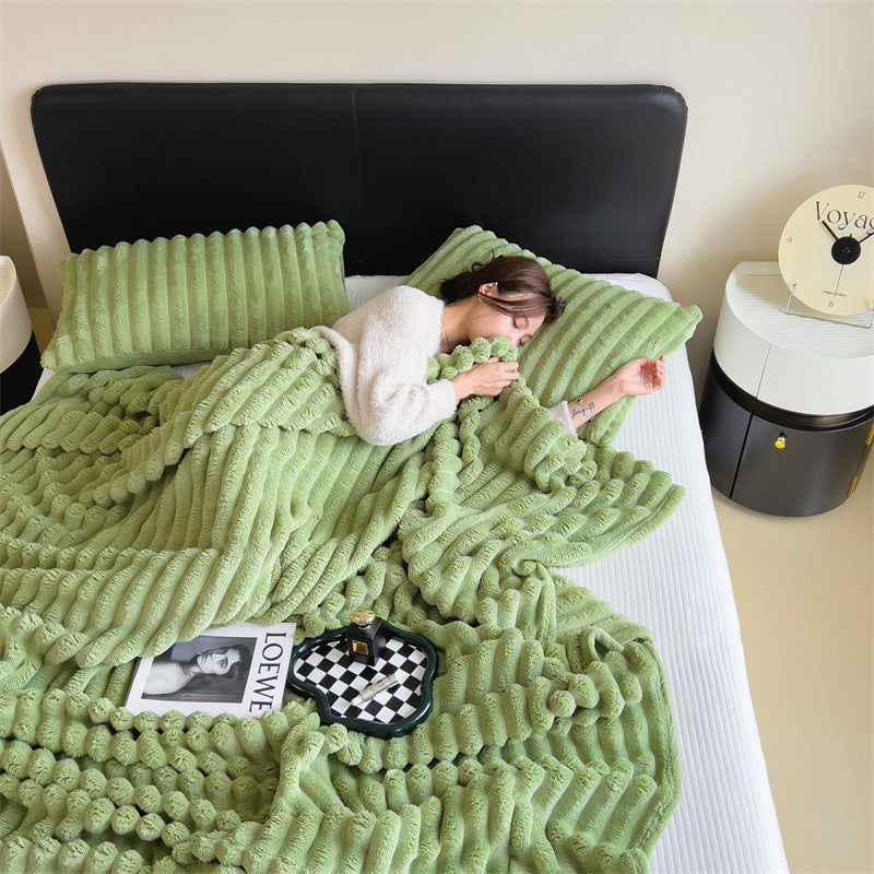 Plush Textured Fleece Blanket