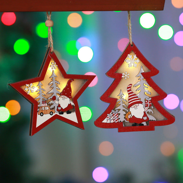 Christmas tree hanging decoration in star shape