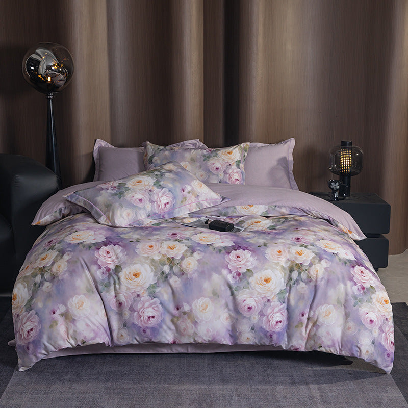 Nature-Inspired Botanical Print Duvet Cover Set
