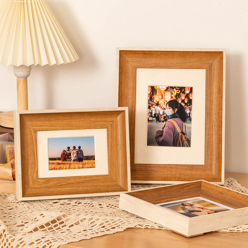 Elegant Wooden Picture Display Frame for Home