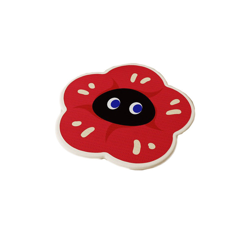 Contoured Flower-Shaped Memory Foam Seat Cushion with Non-Slip Base