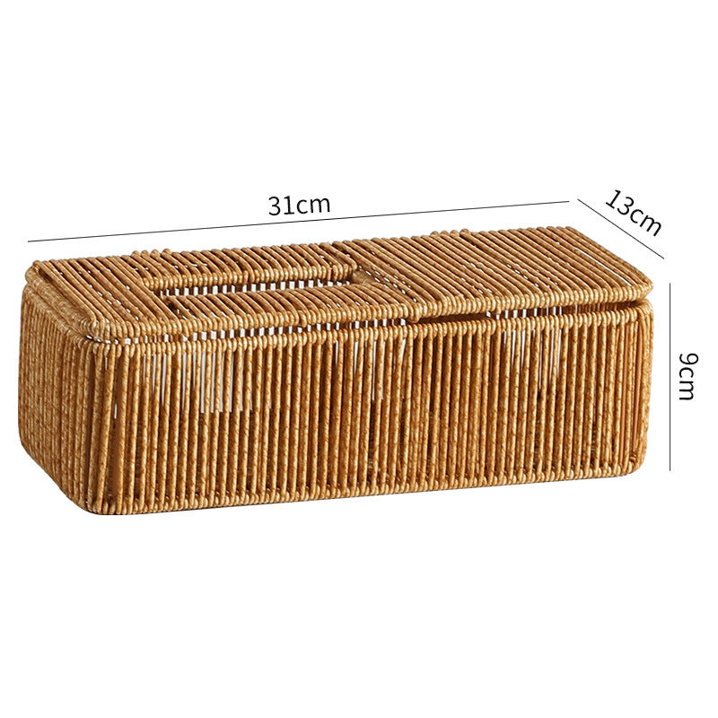 Decorative Woven Tissue Box Cover
