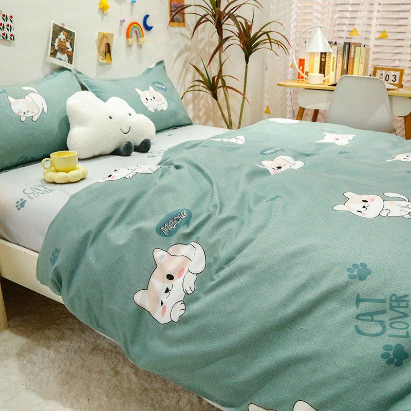 Fun Cartoon-Themed Duvet Cover Set