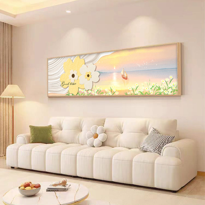 Elegant Feather-Inspired Canvas Wall Art