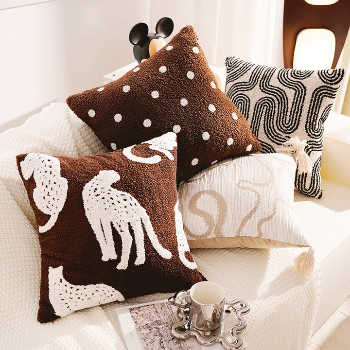 Decorative Cat-Themed Throw Pillow