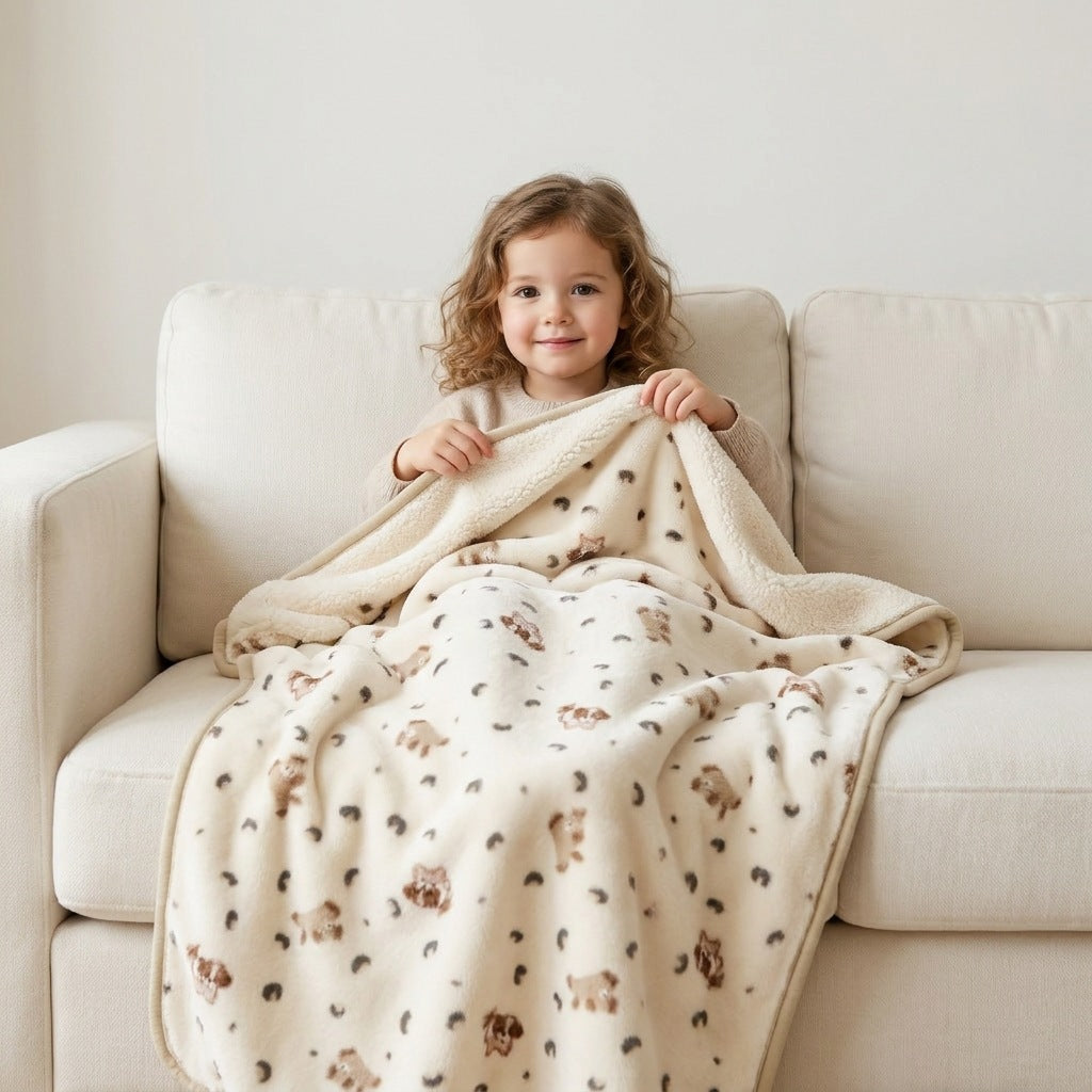 Plush Animal Print Fleece Blanket