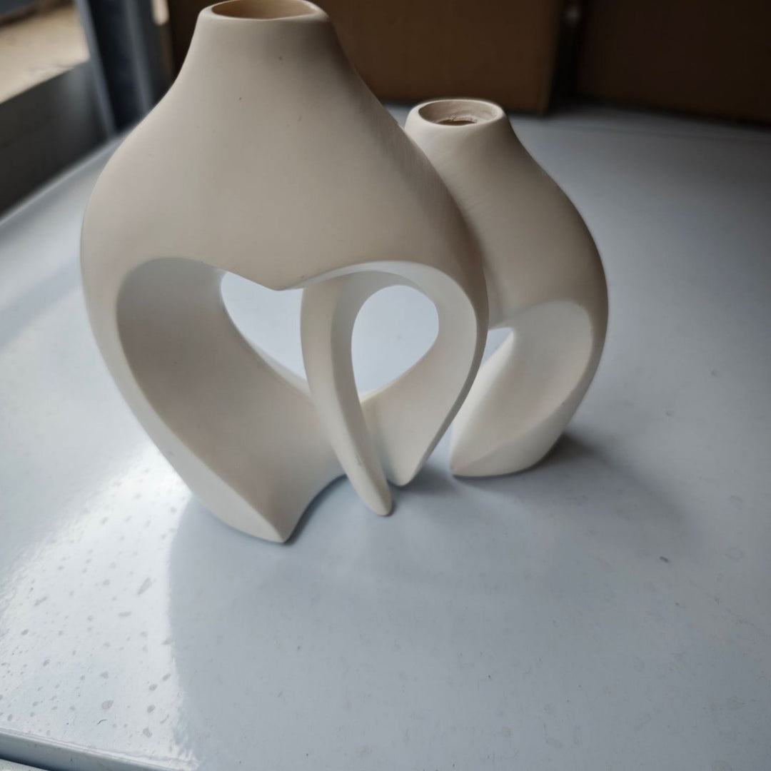 Heart-Shaped Ceramic Vase