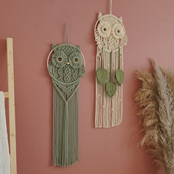 Decorative Owl Macrame Wall Hanging