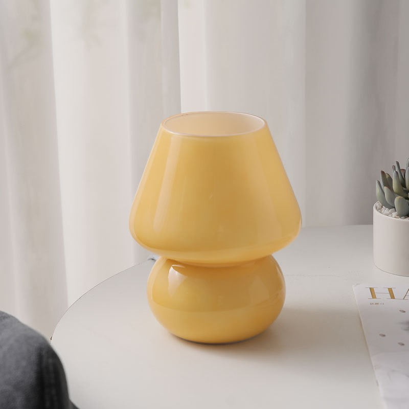 Glass Mosaic Mushroom Table Lamp