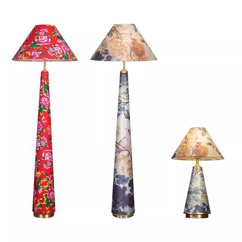Artistically designed abstract floor lamp