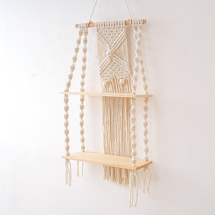 Decorative Macramé Wall Shelf