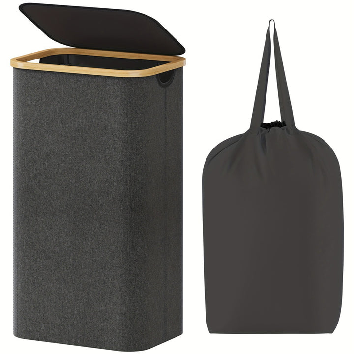 Laundry separation system with practical carrying handles and removable inner bag