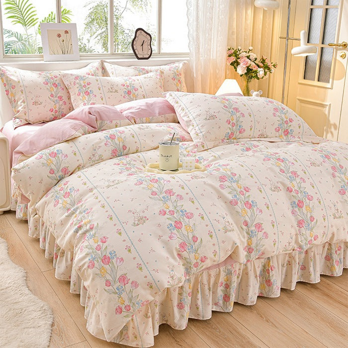 Floral Design Comforter Set