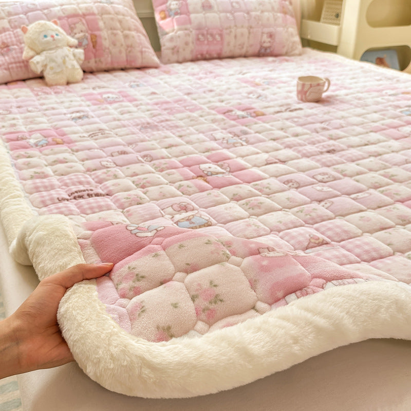 Plush Cartoon-Themed Blanket