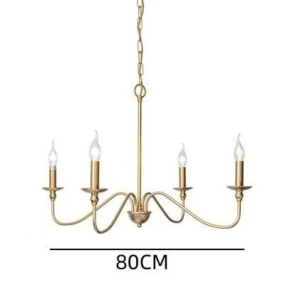 More modern industrial multi-armed minimalist candle holder chandelier pendant light