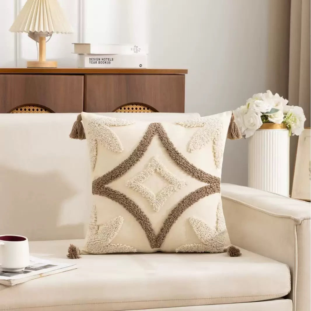 Luxurious Textured Decorative Throw Pillow