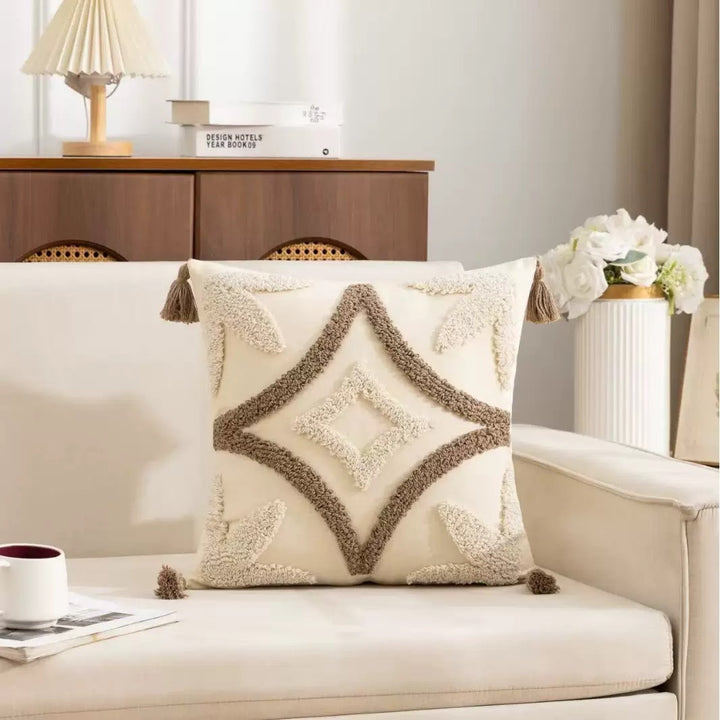 Luxurious Textured Decorative Throw Pillow