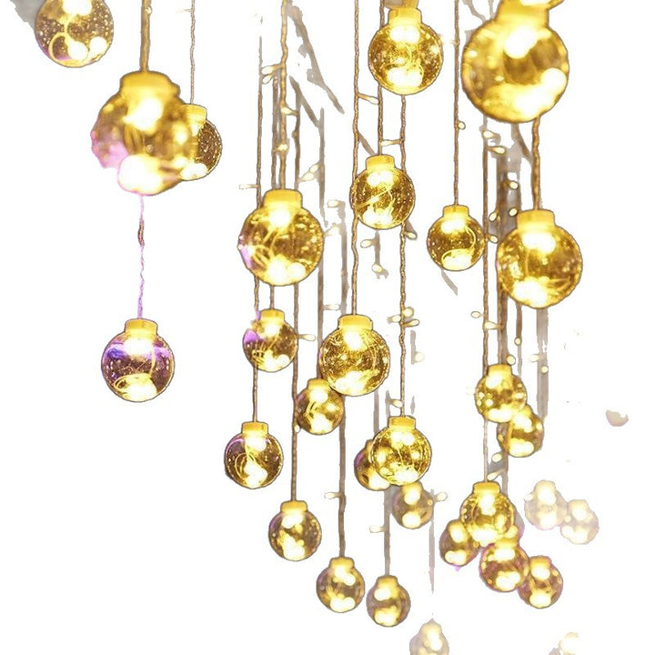 Hanging LED globe string lights