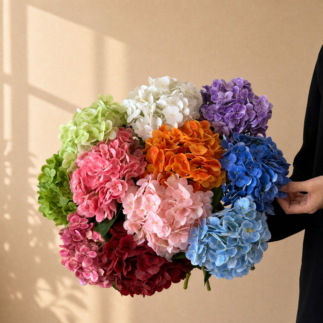 Artificial Hydrangea Floral Stem