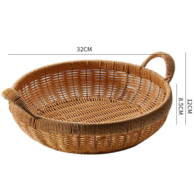 Handcrafted Wicker Storage Basket