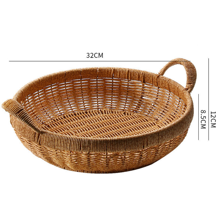Handcrafted Wicker Storage Basket