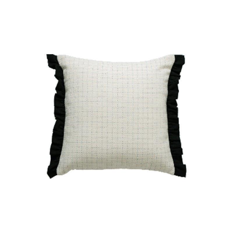 Ergonomic cylindrical neck and lumbar support pillow with breathable cover
