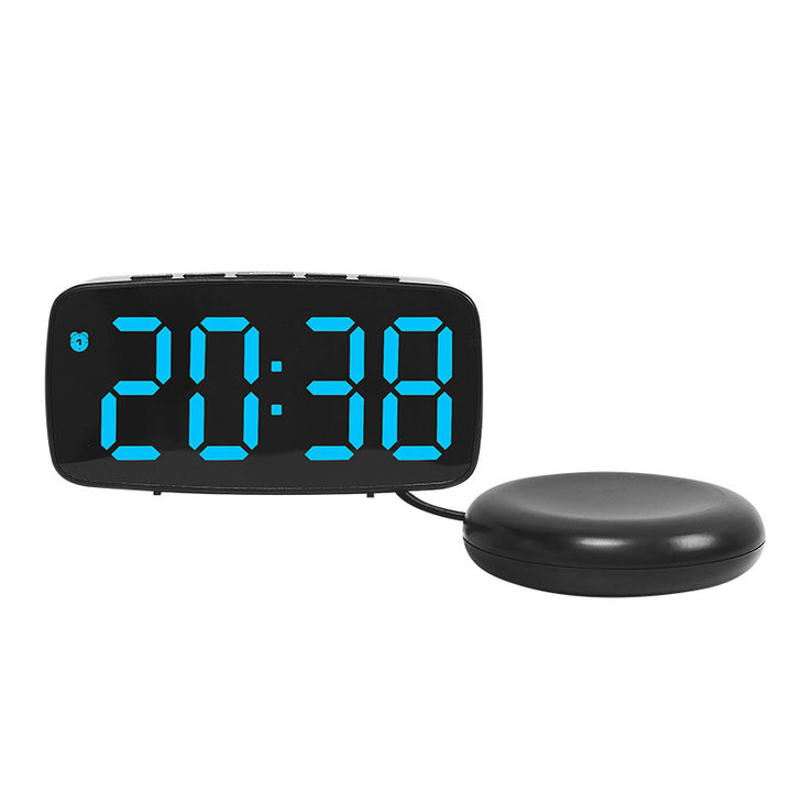 Digital alarm clock with LED display and temperature function