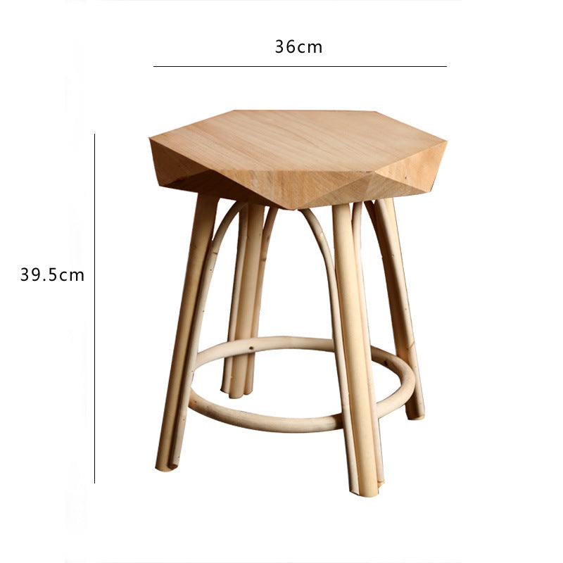 Modern stool made of high-quality wood