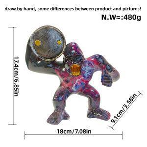 Sporty decorative figure of a weightlifter
