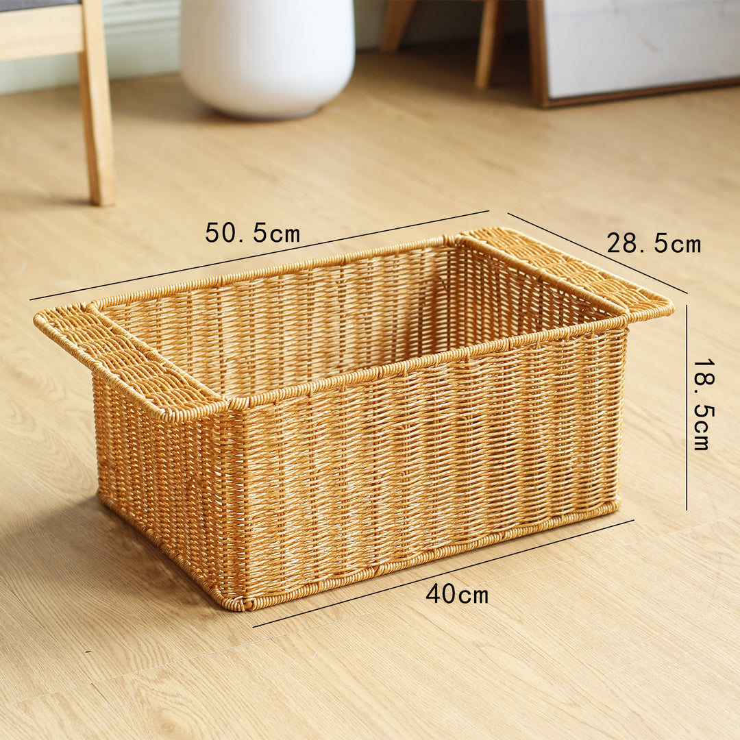 Handcrafted Storage Basket With Reinforced Edges