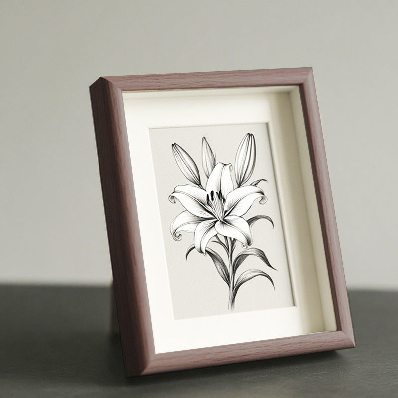 Elegant Botanical Illustration Frame