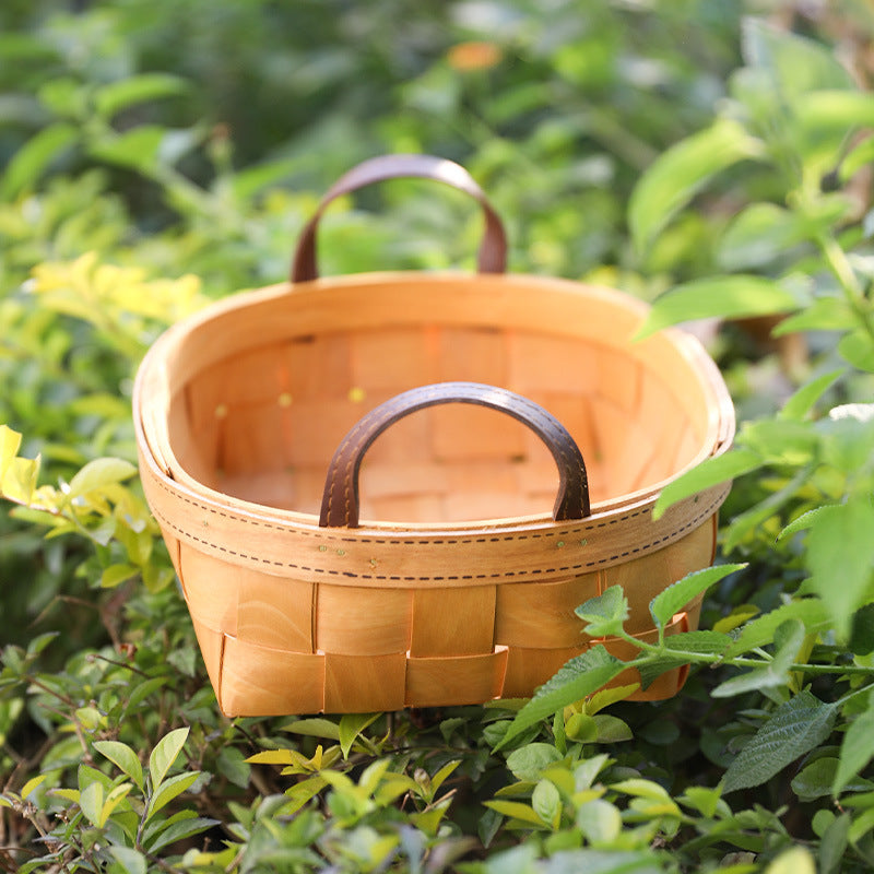 Handcrafted Natural Woven Storage Basket