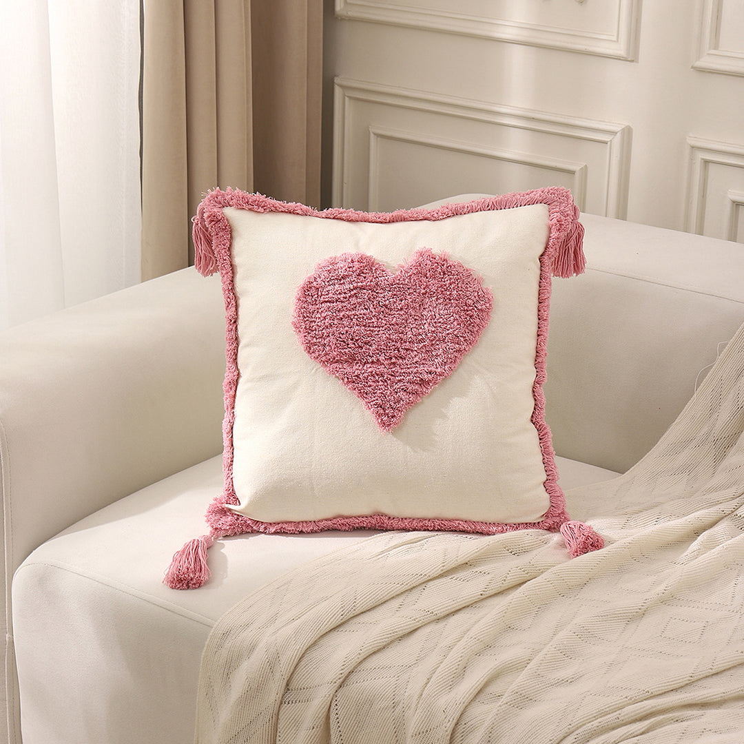 Heart-Shaped Decorative Throw Pillow