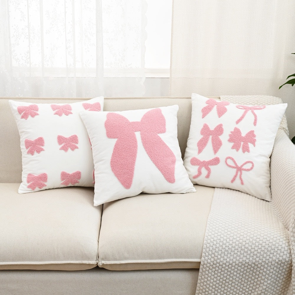 Decorative Bow Accent Pillow