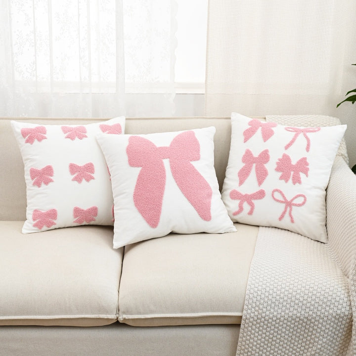 Decorative Bow Accent Pillow