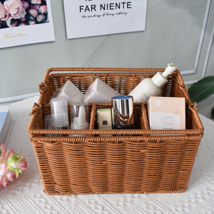 Versatile Woven Storage Organizer with Compartmentalized Design