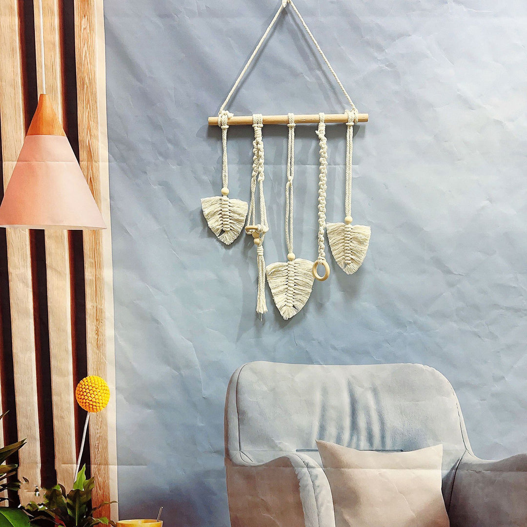 Decorative Macrame Leaf Wall Hanging
