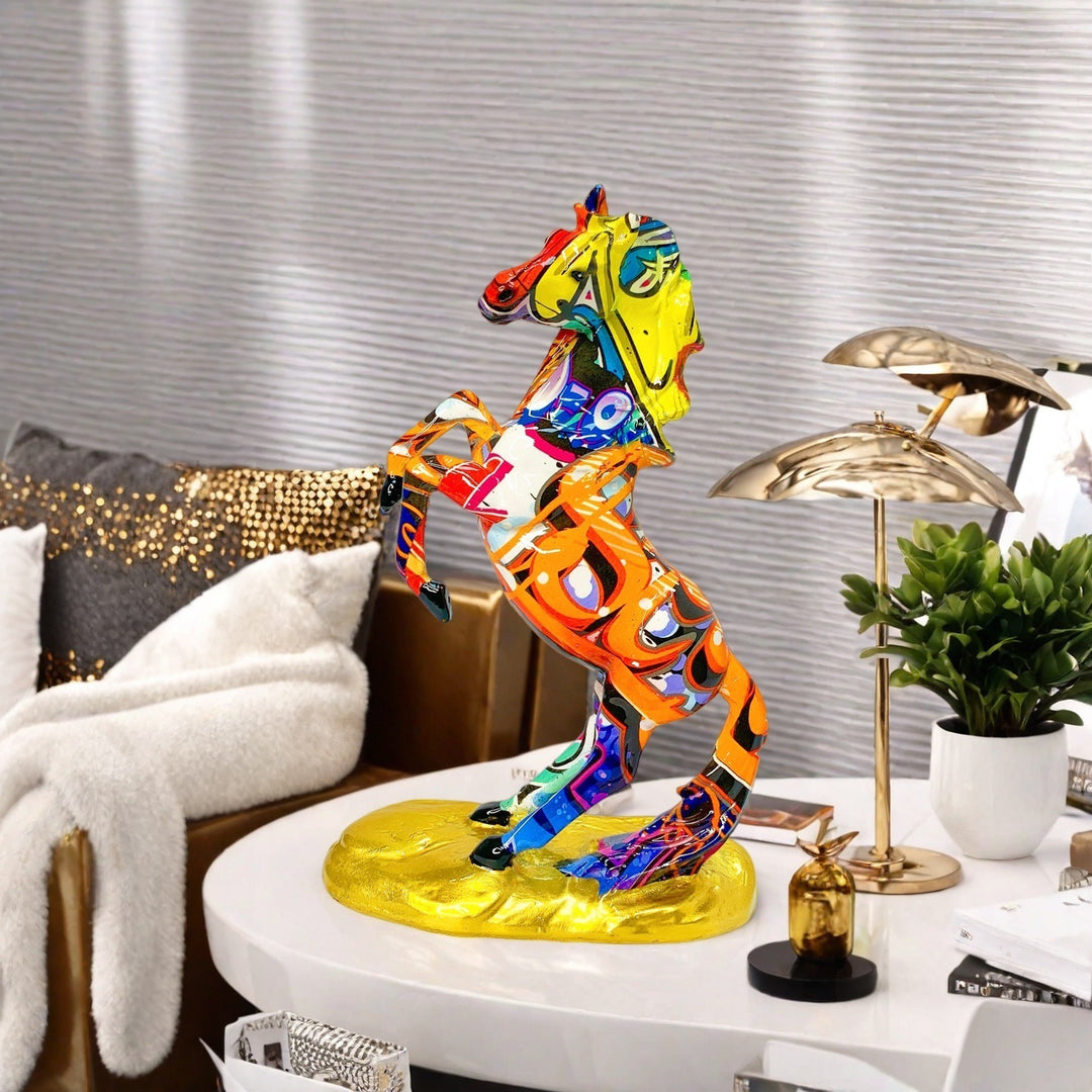 Artistic horse figure in modern design