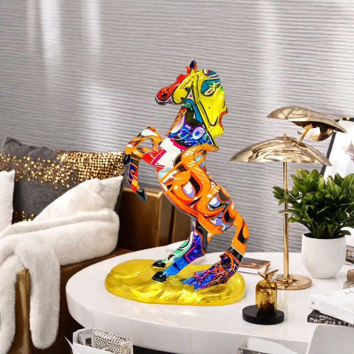 Artistic horse figure in modern design