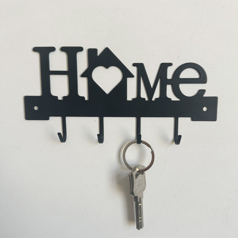 Metal key holder with cat design