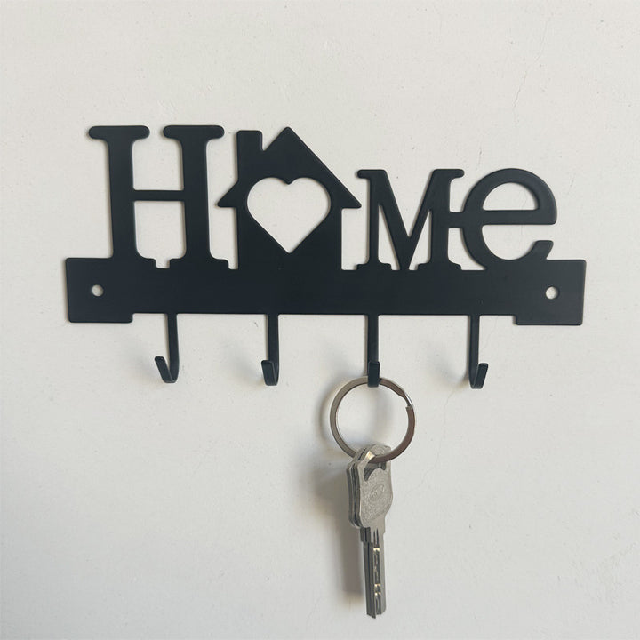 Metal key holder with cat design