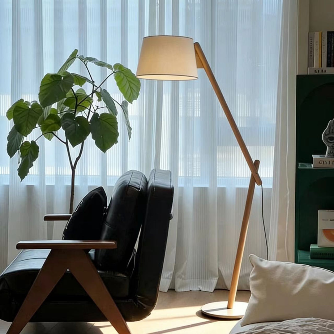 Adjustable modern bow floor lamp