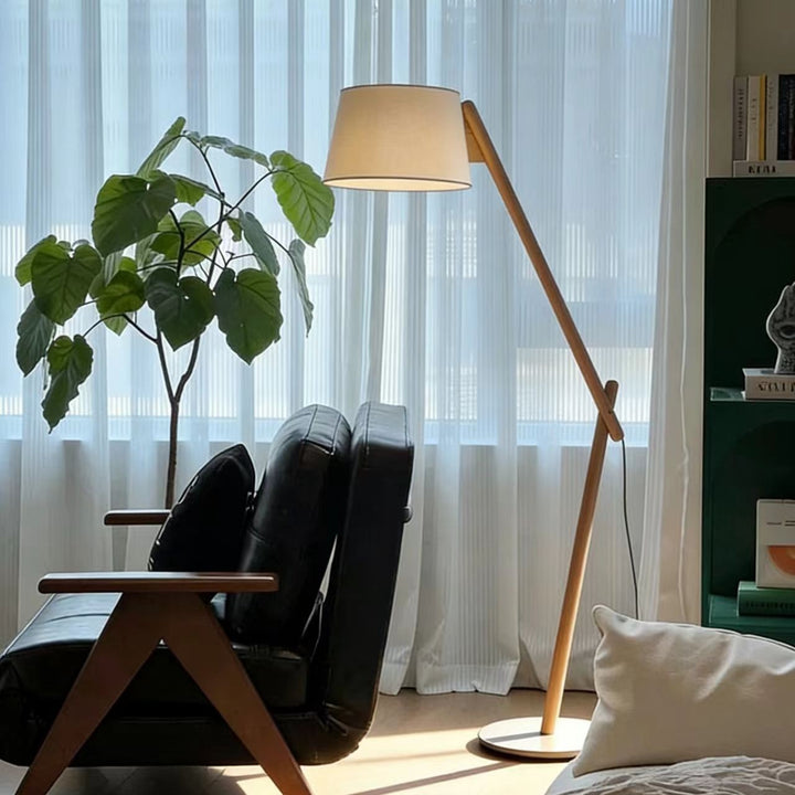 Adjustable modern bow floor lamp