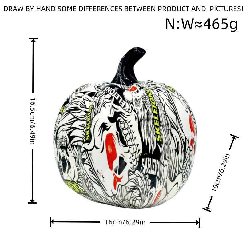 Artful Halloween pumpkin figure